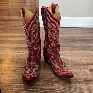 Old gringo red cowboy boots size 7